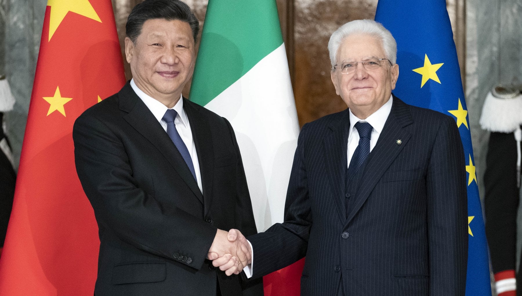 Xi Jinping, Mattarella Italia - Cina