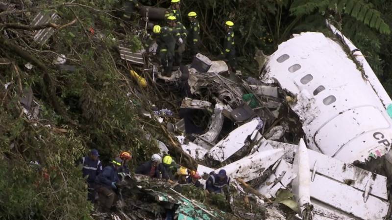 incidente aereo chapecoense