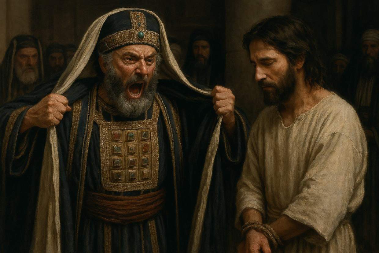 Caifa e Gesù di fronte