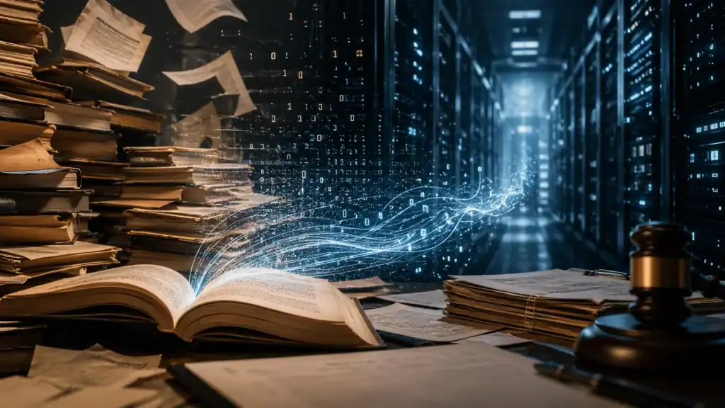 libri che vengono scannerizzati da IA