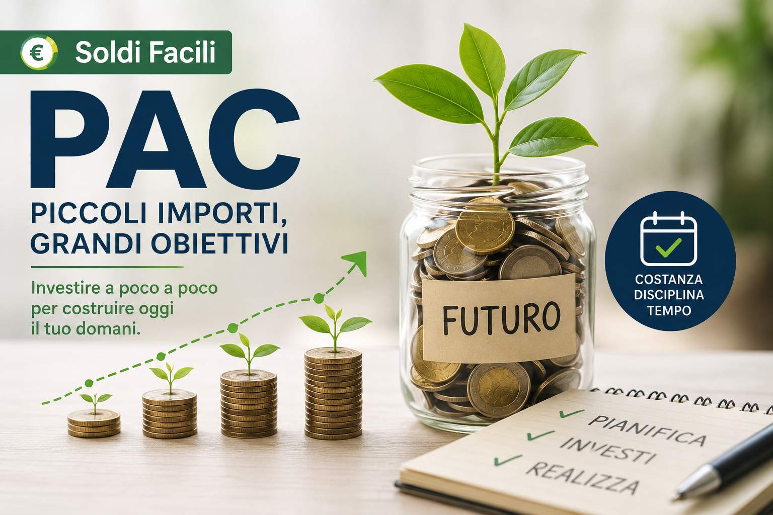 Piano di Accumulo del Capitale (PAC): crescita dei risparmi attraverso versamenti periodici e investimenti costanti.