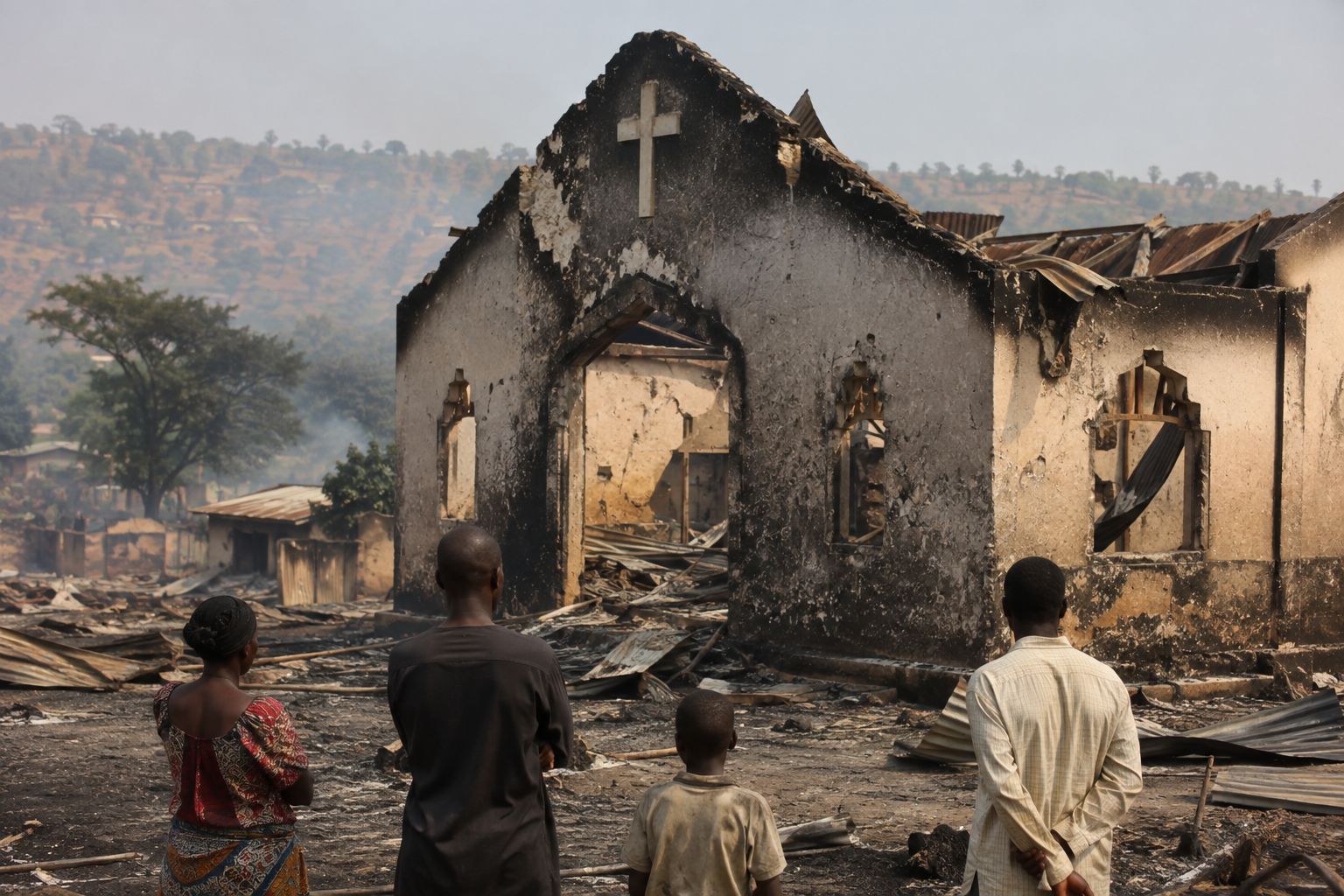 Chiesa cristiana distrutta in Nigeria simbolo delle persecuzioni e delle violenze contro le comunità cristiane