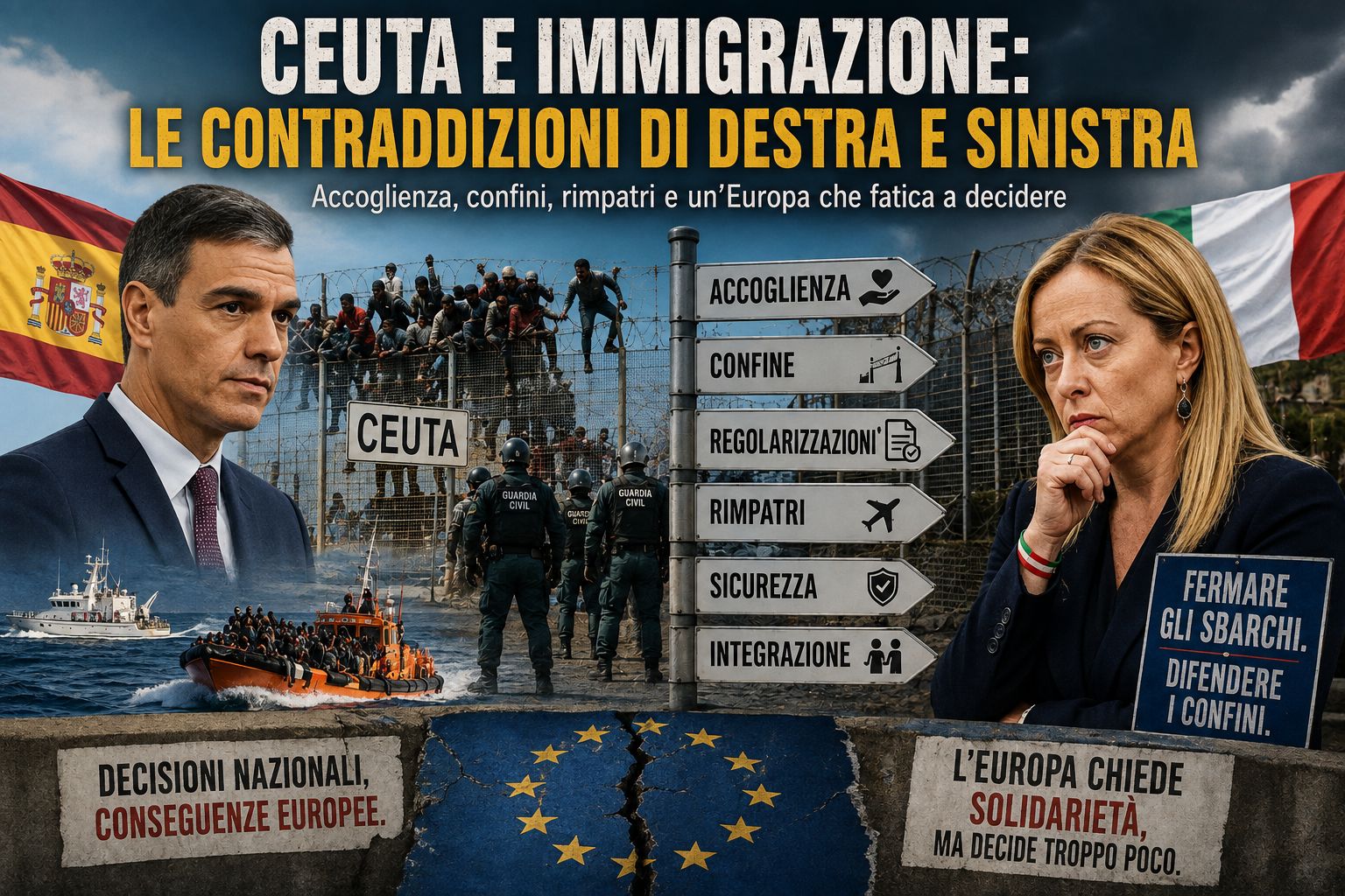 Ceuta e immigrazione: le contraddizioni europee